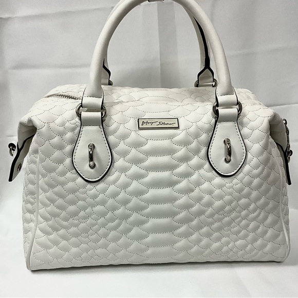 Handbags - Betsy Johnson Satchel in white